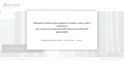 Desktop Screenshot of maxwellfabrics.com