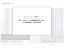 Tablet Screenshot of maxwellfabrics.com